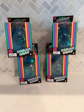 NeeDoh Dream Drop Teal Glitter Squishy